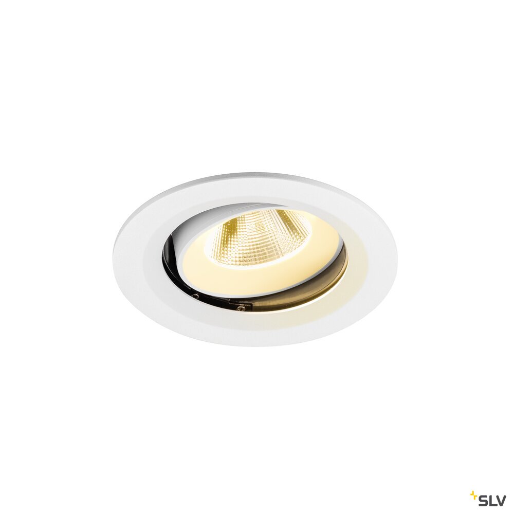 SLV NUMINOS® MOVE M, Recessed ceiling light, 3000 K, 20°, IP20, round, white 1009677