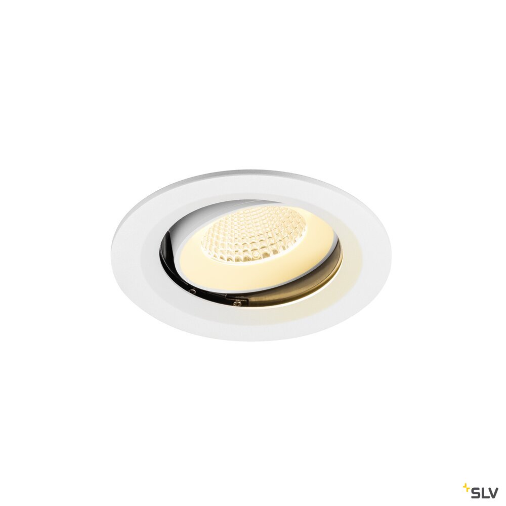 SLV NUMINOS® MOVE M, Recessed ceiling light, 3000 K, 40°, IP20, round, white 1009680