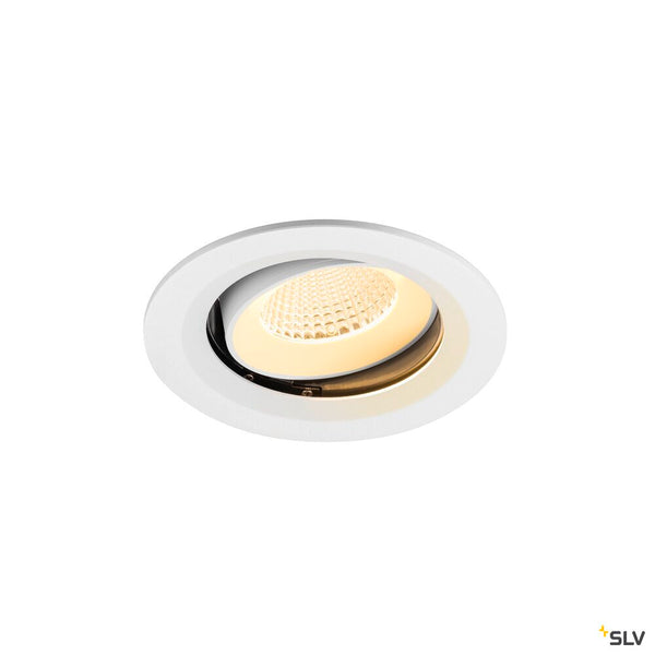 SLV NUMINOS® MOVE M, Recessed ceiling light, 3000 K, 40°, IP20, round, white 1009680