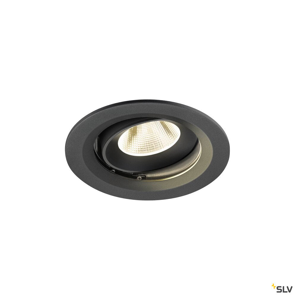 SLV NUMINOS® MOVE M, Recessed ceiling light, 4000 K, 20°, IP20, round, black 1009688