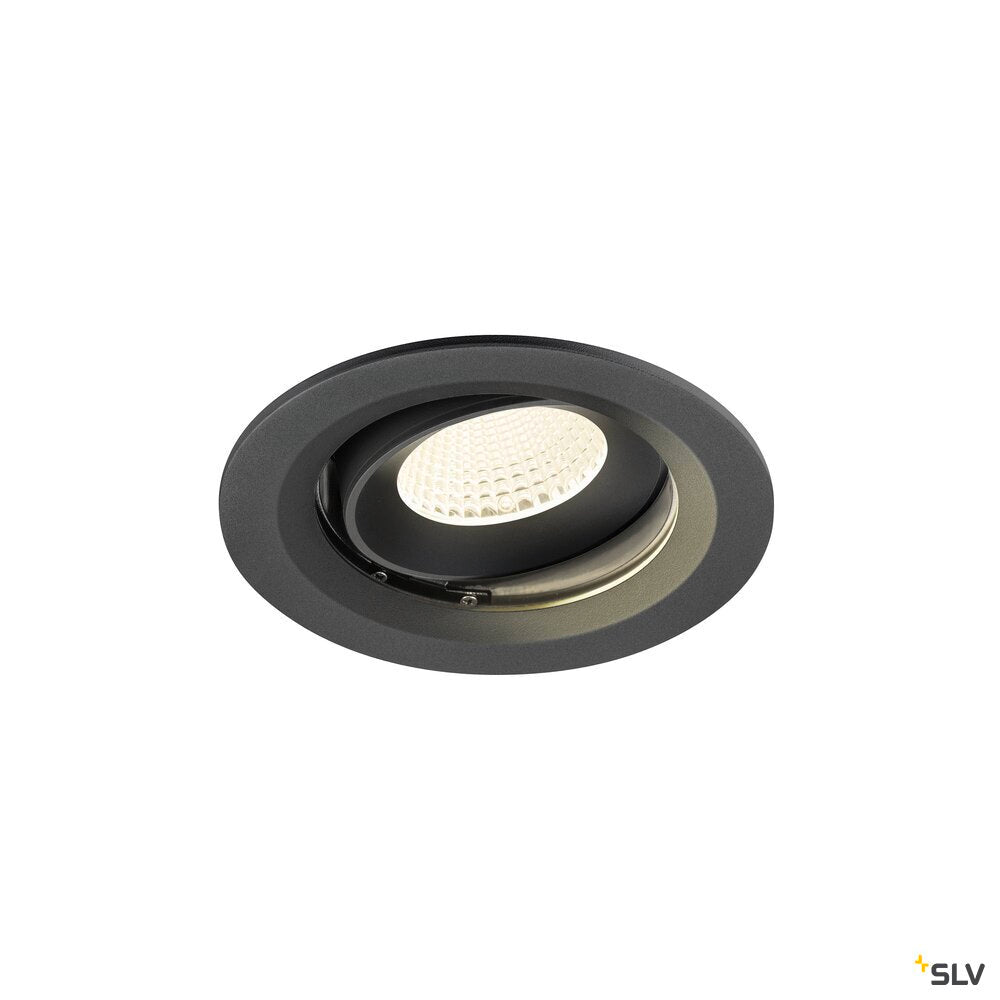 SLV NUMINOS® MOVE M, Recessed ceiling light, 4000 K, 20°, IP20, round, black 1009688