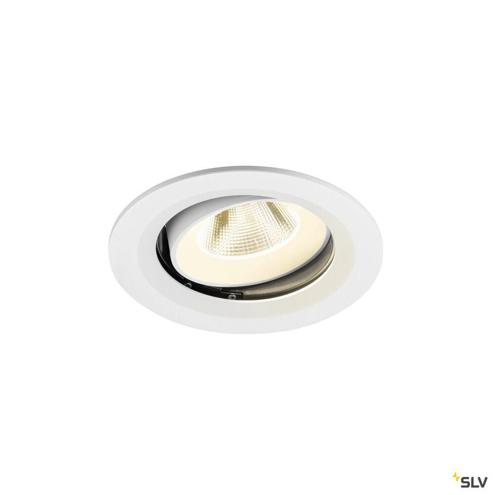 SLV NUMINOS® MOVE M, Recessed ceiling light, 4000 K, 20°, IP20, round, white 1009695