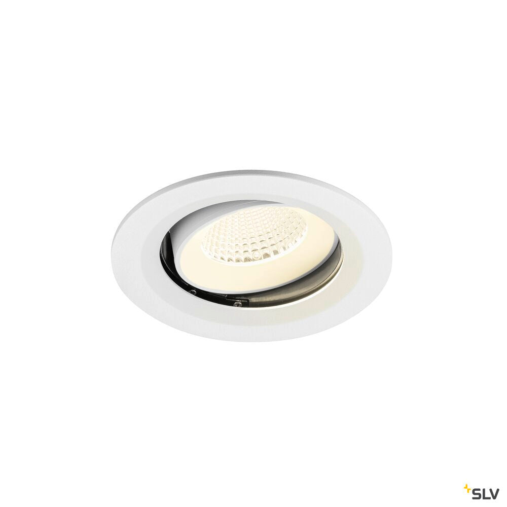 SLV NUMINOS® MOVE M, Recessed ceiling light, 4000 K, 40°, IP20, round, white 1009698
