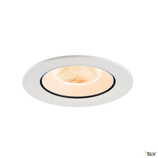 SLV NUMINOS® GIMBLE L, Recessed ceiling light, 2700 K, 20°, IP20, round, white 1009713