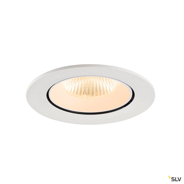 SLV NUMINOS® GIMBLE L, Recessed ceiling light, 2700 K, 40°, IP20, round, white 1009716