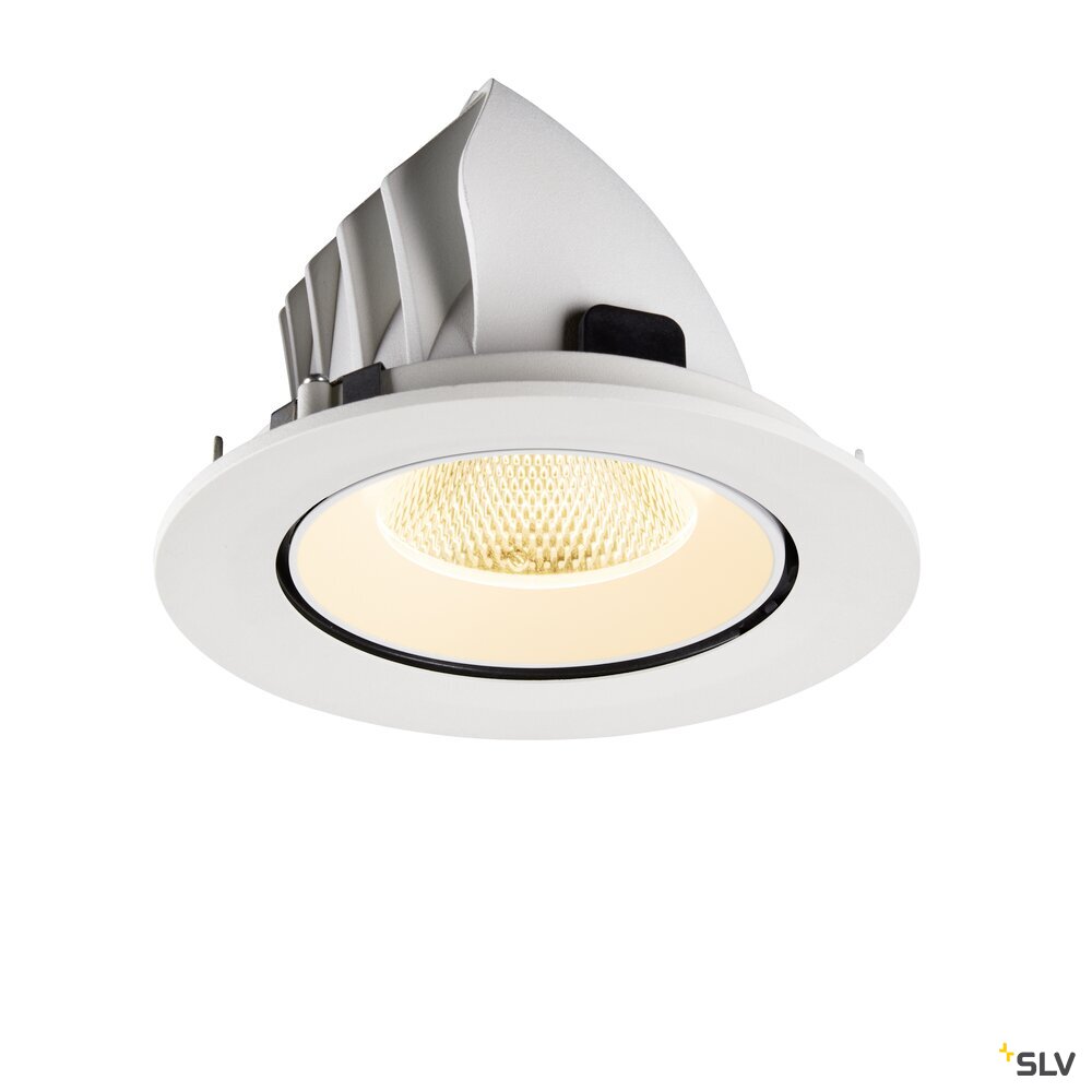 SLV NUMINOS® GIMBLE L, Recessed ceiling light, 3000 K, 20°, IP20, round, white 1009731