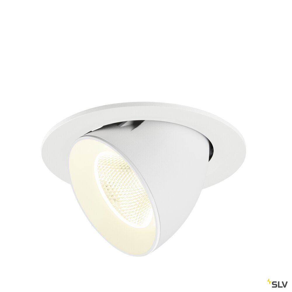 SLV NUMINOS® GIMBLE L, Recessed ceiling light, 4000 K, 20°, IP20, round, white 1009749