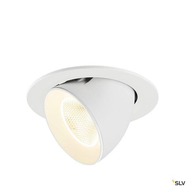 SLV NUMINOS® GIMBLE L, Recessed ceiling light, 4000 K, 20°, IP20, round, white 1009749