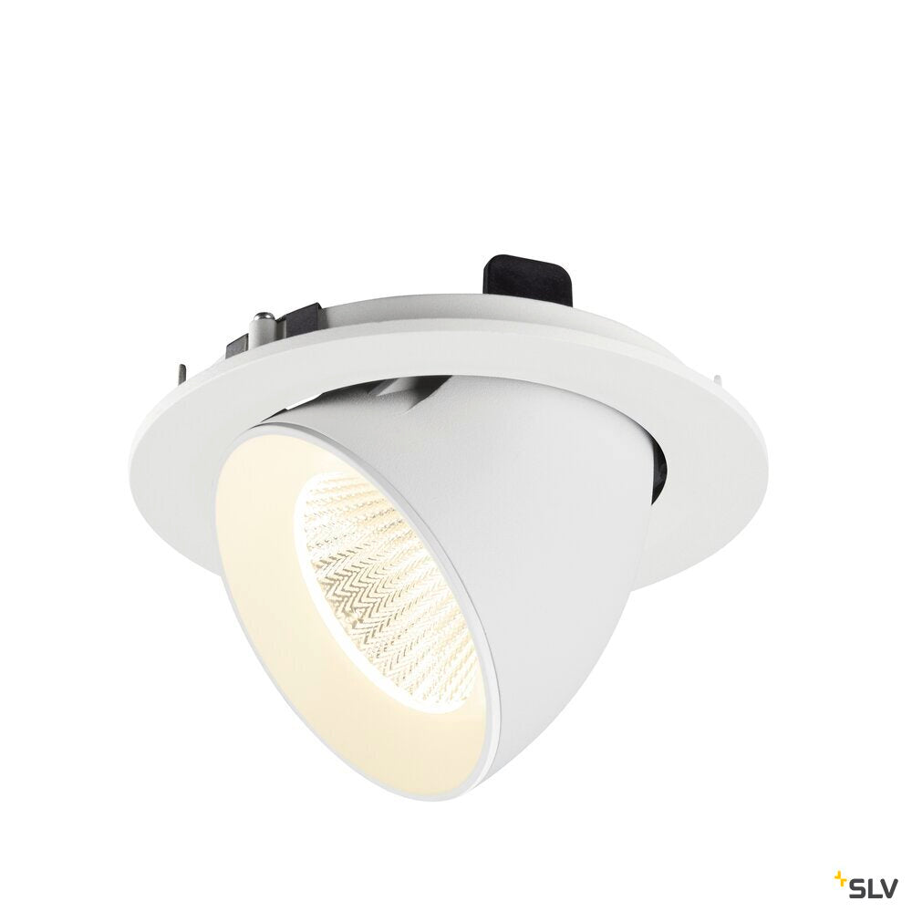 SLV NUMINOS® GIMBLE L, Recessed ceiling light, 4000 K, 40°, IP20, round, white 1009752
