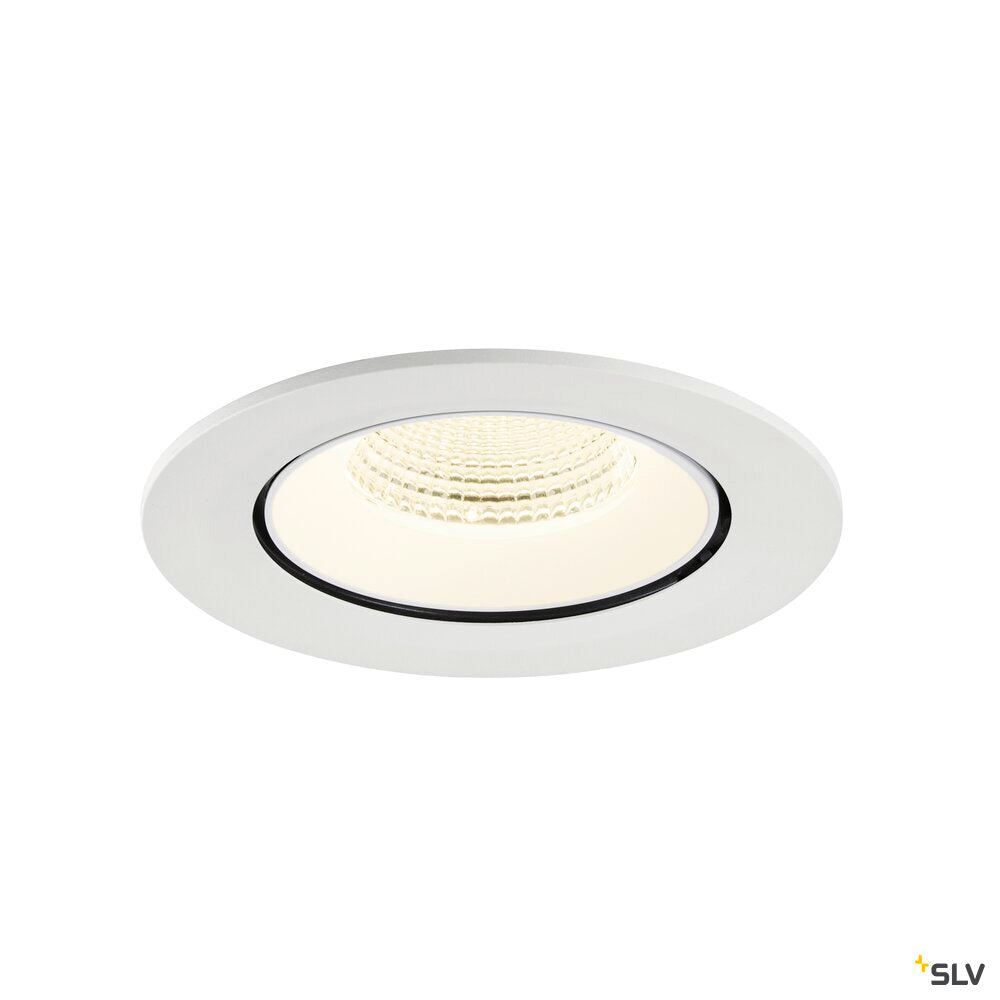 SLV NUMINOS® GIMBLE L, Recessed ceiling light, 4000 K, 55°, IP20, round, white 1009755
