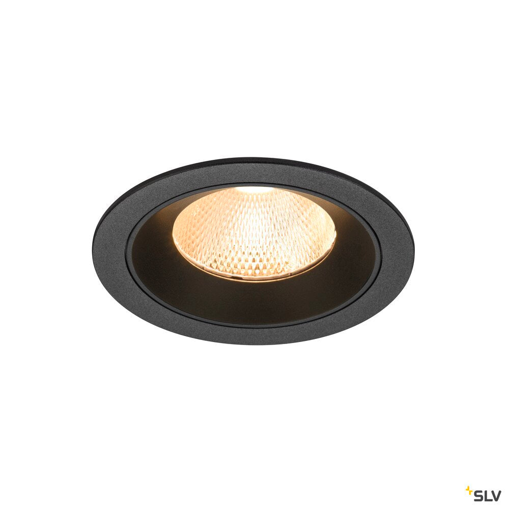 SLV NUMINOS® L, Recessed ceiling light, 2700 K, 20°, IP20, round, black 1009757