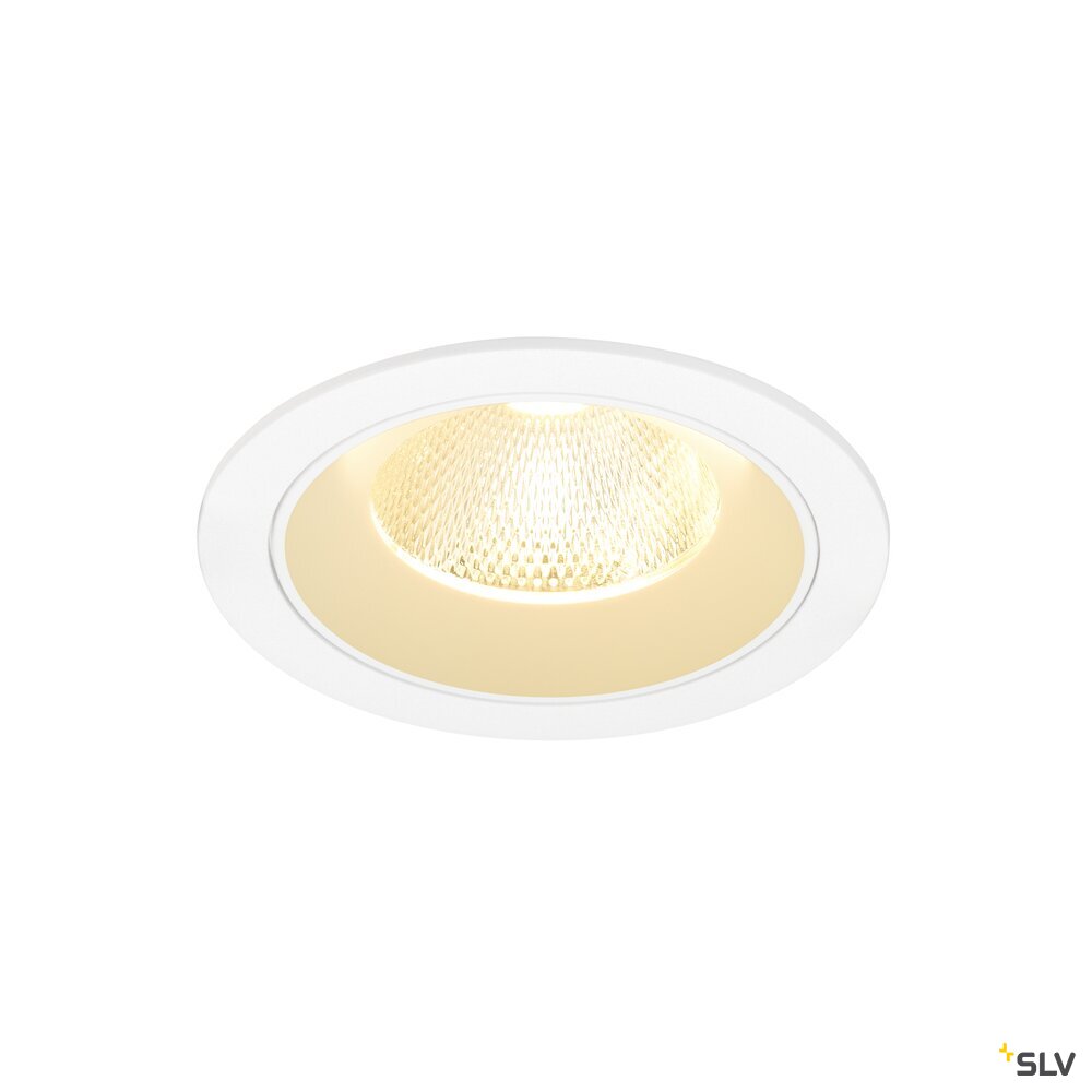 SLV NUMINOS® L, Recessed ceiling light, 3000 K, 20°, IP20, round, white 1009784