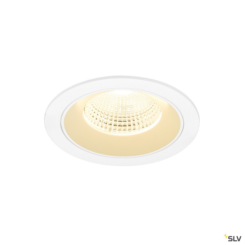 SLV NUMINOS® L, Recessed ceiling light, 3000 K, 55°, IP20, round, white 1009790