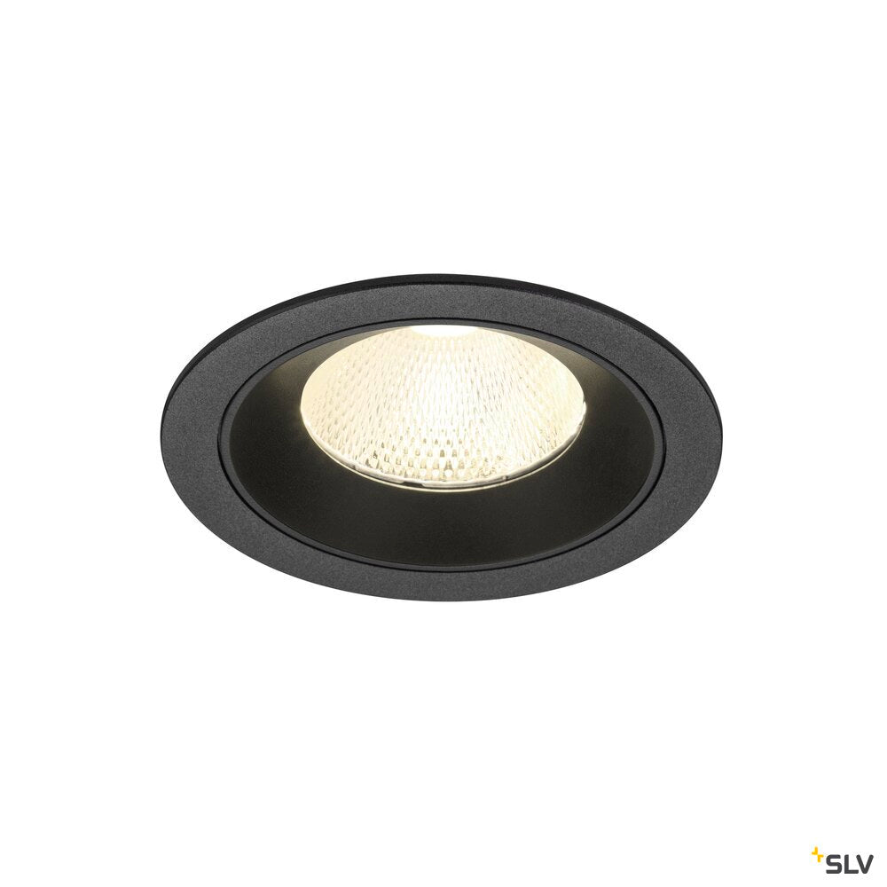 SLV NUMINOS® L, Recessed ceiling light, 4000 K, 20°, IP20, round, black 1009792