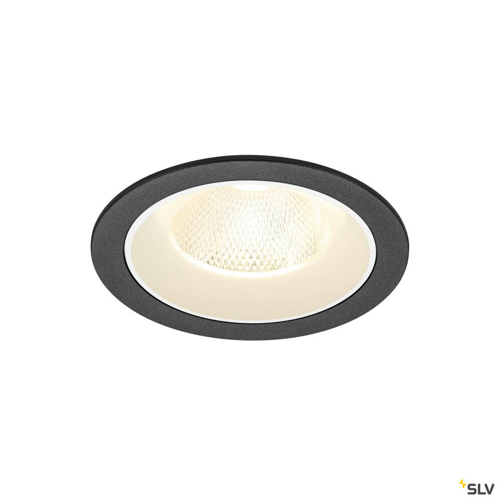 SLV NUMINOS® L, Recessed ceiling light, 4000 K, 20°, IP20, round, black / white 1009793