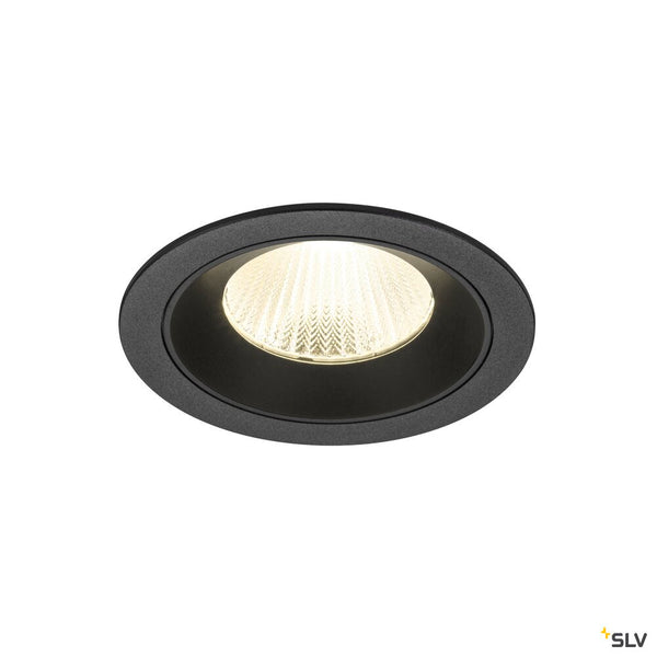 SLV NUMINOS® L, Recessed ceiling light, 4000 K, 40°, IP20, round, black 1009795