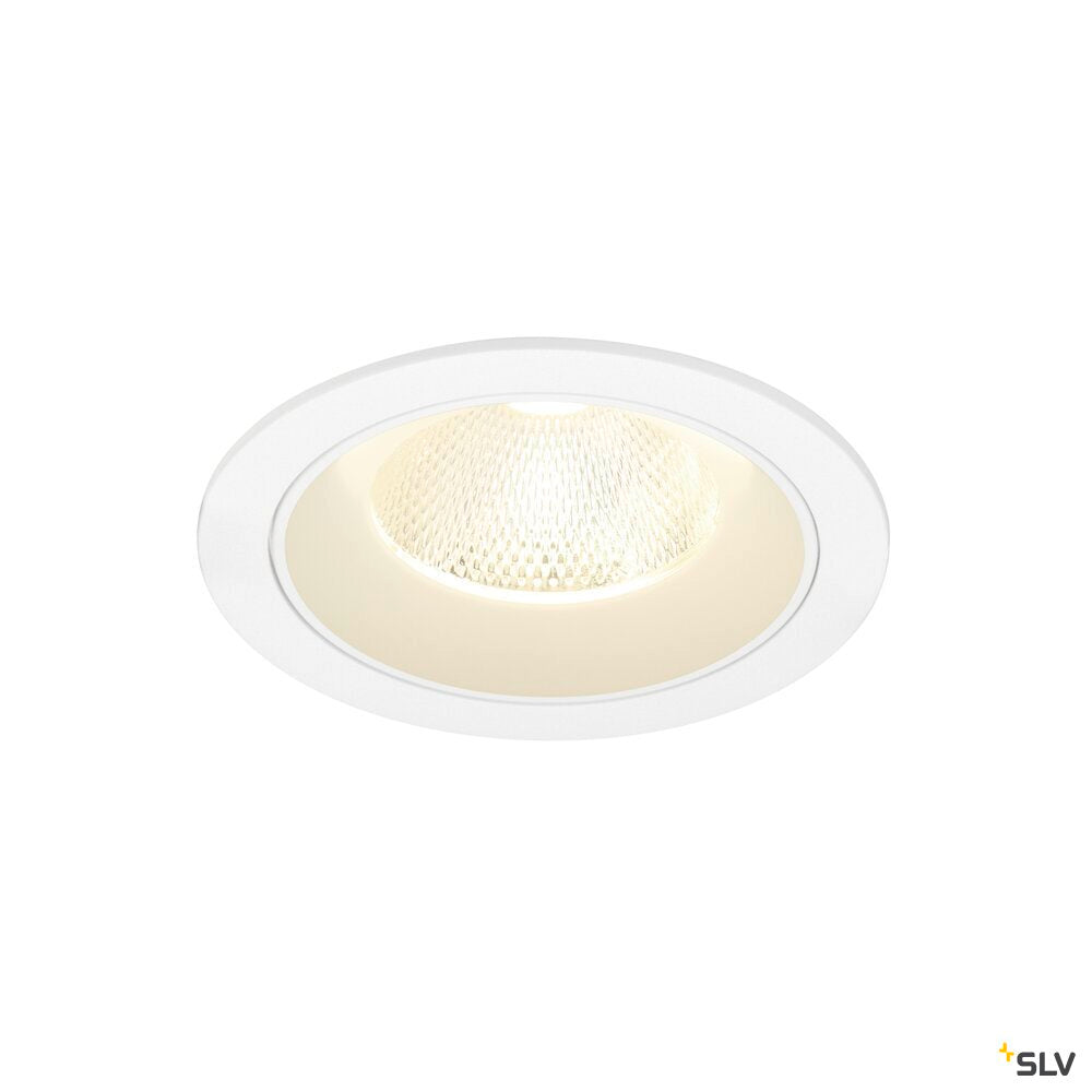 SLV NUMINOS® L, Recessed ceiling light, 4000 K, 20°, IP20, round, white 1009802