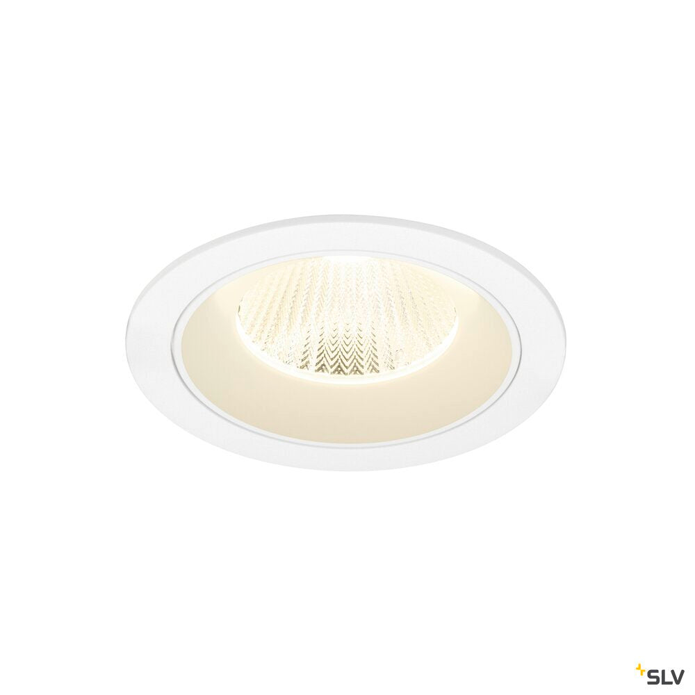 SLV NUMINOS® L, Recessed ceiling light, 4000 K, 40°, IP20, round, white 1009805