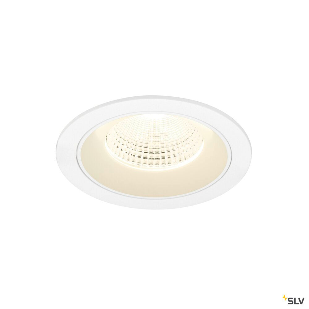 SLV NUMINOS® L, Recessed ceiling light, 4000 K, 55°, IP20, round, white 1009808