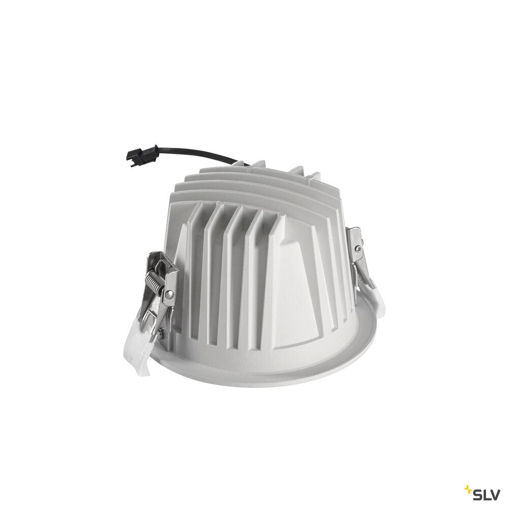 SLV NUMINOS® L, Recessed ceiling light, 4000 K, 55°, IP20, round, white 1009808