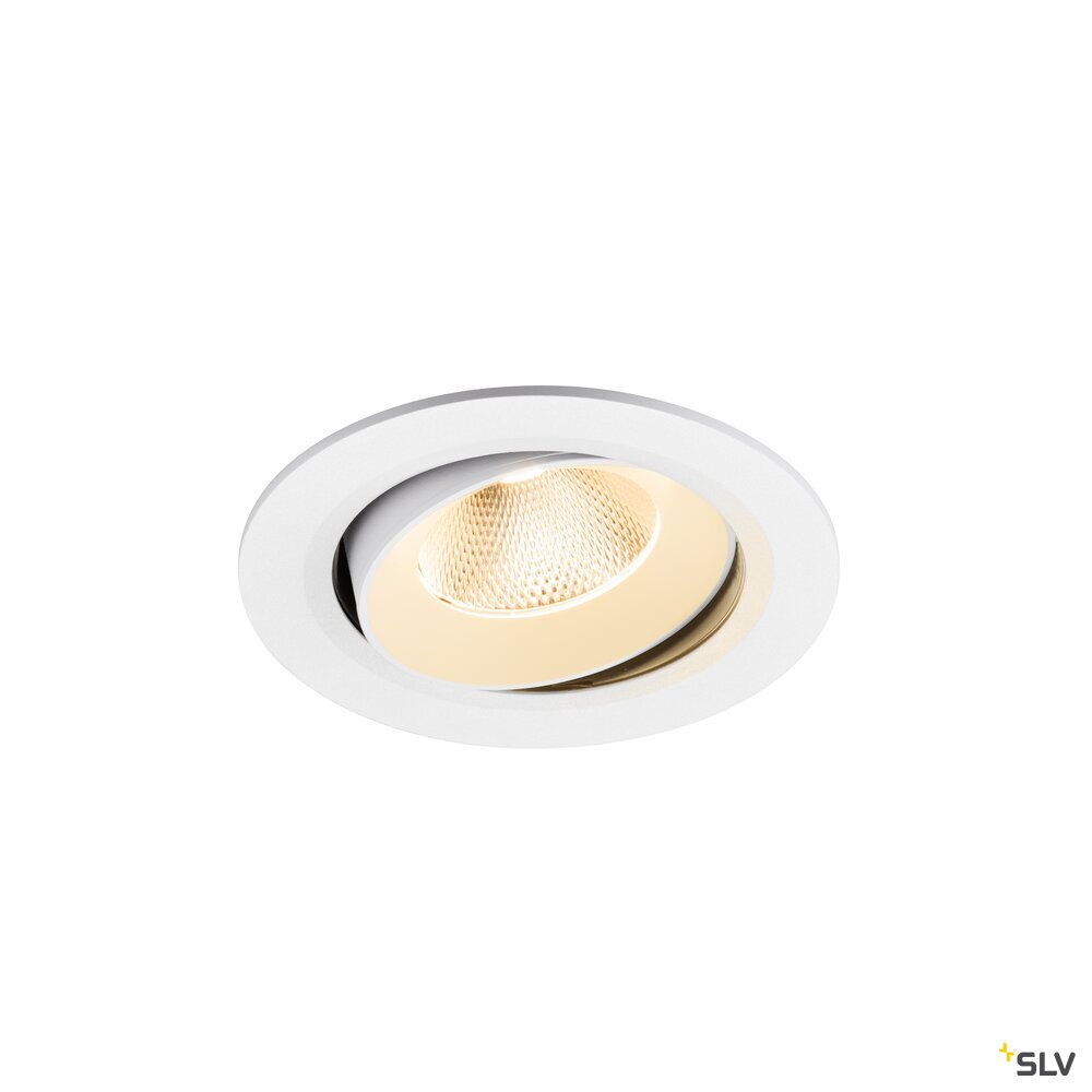 SLV NUMINOS® MOVE L, Recessed ceiling light, 2700 K, 20°, IP20, round, white 1009820