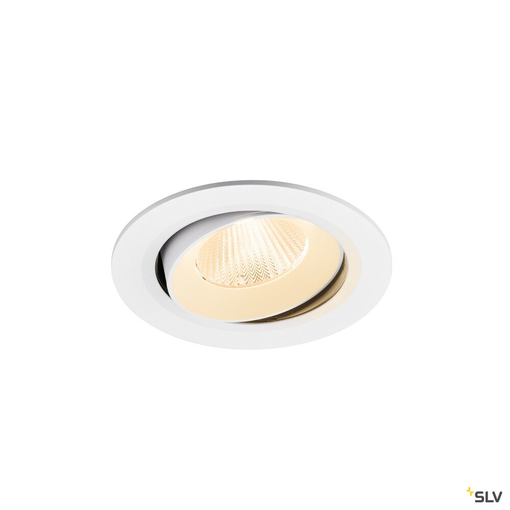 SLV NUMINOS® MOVE L, Recessed ceiling light, 2700 K, 40°, IP20, round, white 1009823