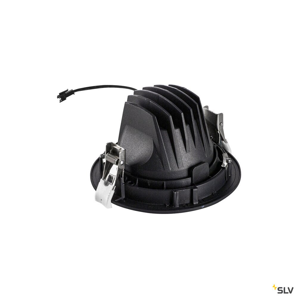 SLV NUMINOS® MOVE L, Recessed ceiling light, 3000 K, 20°, IP20, round, black 1009828