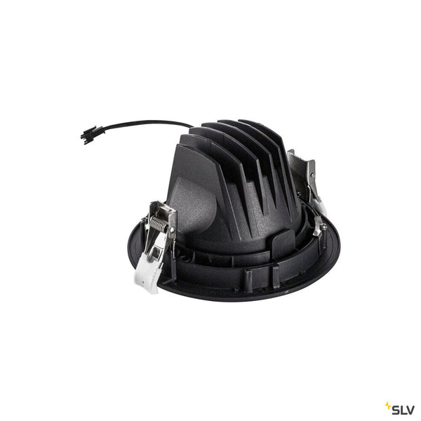 SLV NUMINOS® MOVE L, Recessed ceiling light, 3000 K, 55°, IP20, round, black 1009834