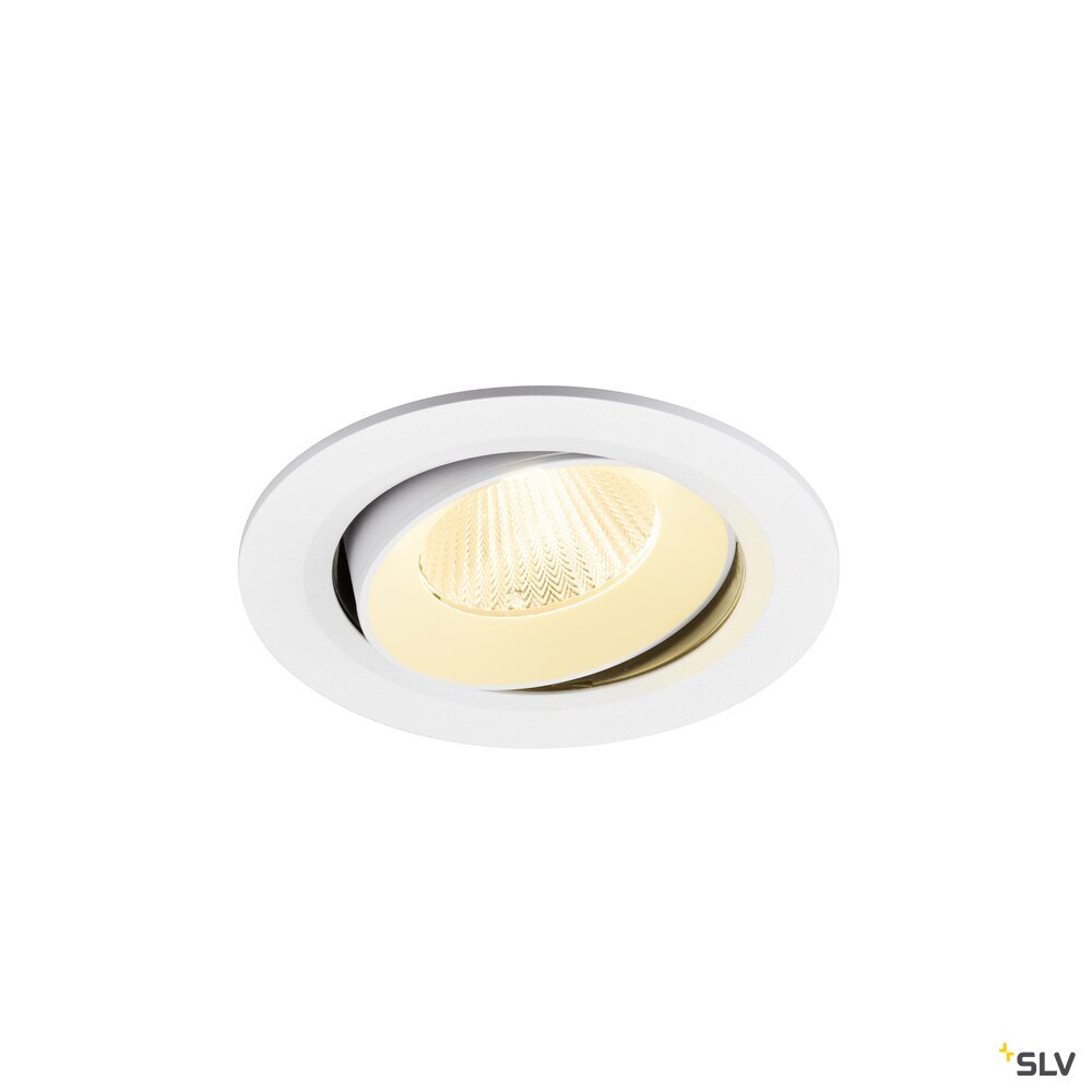SLV NUMINOS® MOVE L, Recessed ceiling light, 3000 K, 40°, IP20, round, white 1009841