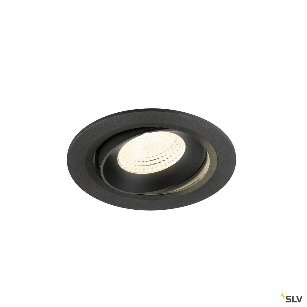 SLV NUMINOS® MOVE L, Recessed ceiling light, 4000 K, 55°, IP20, round, black 1009852