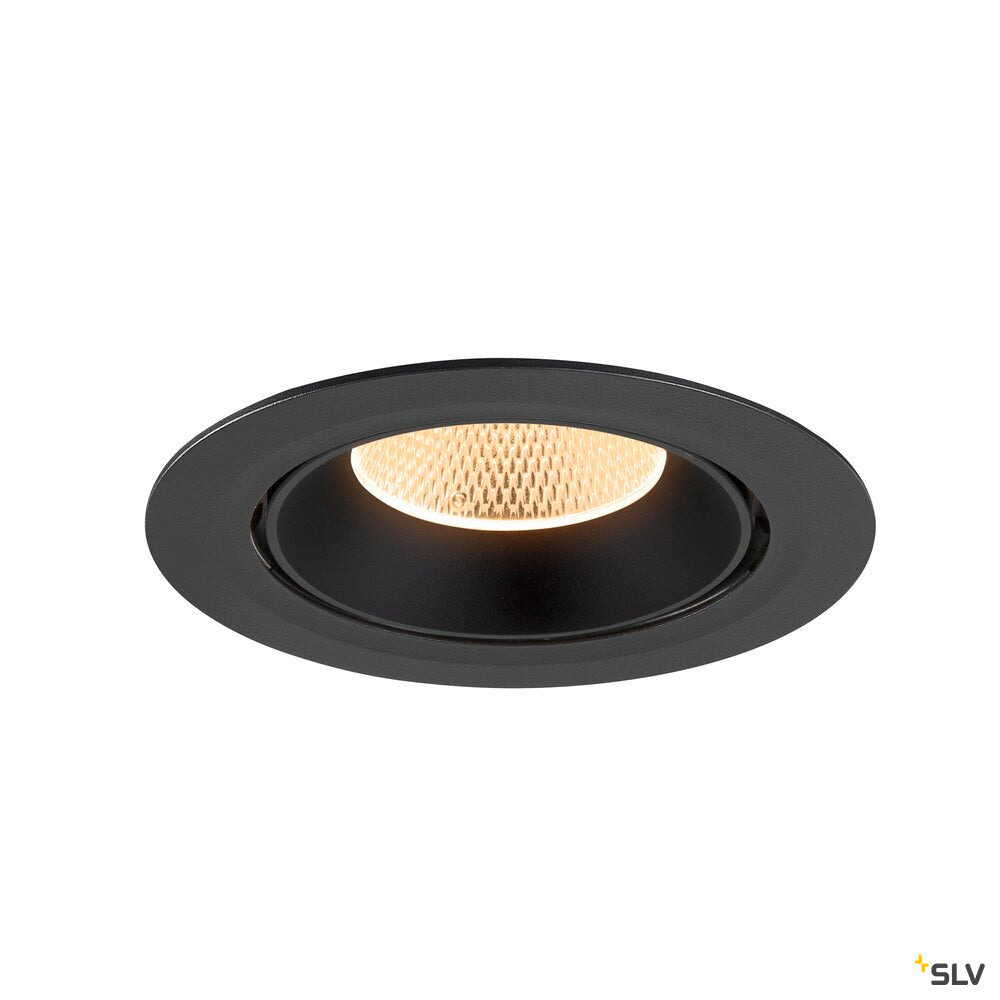 SLV NUMINOS® GIMBLE XL, Recessed ceiling light, 2700 K, 20°, black 1009864