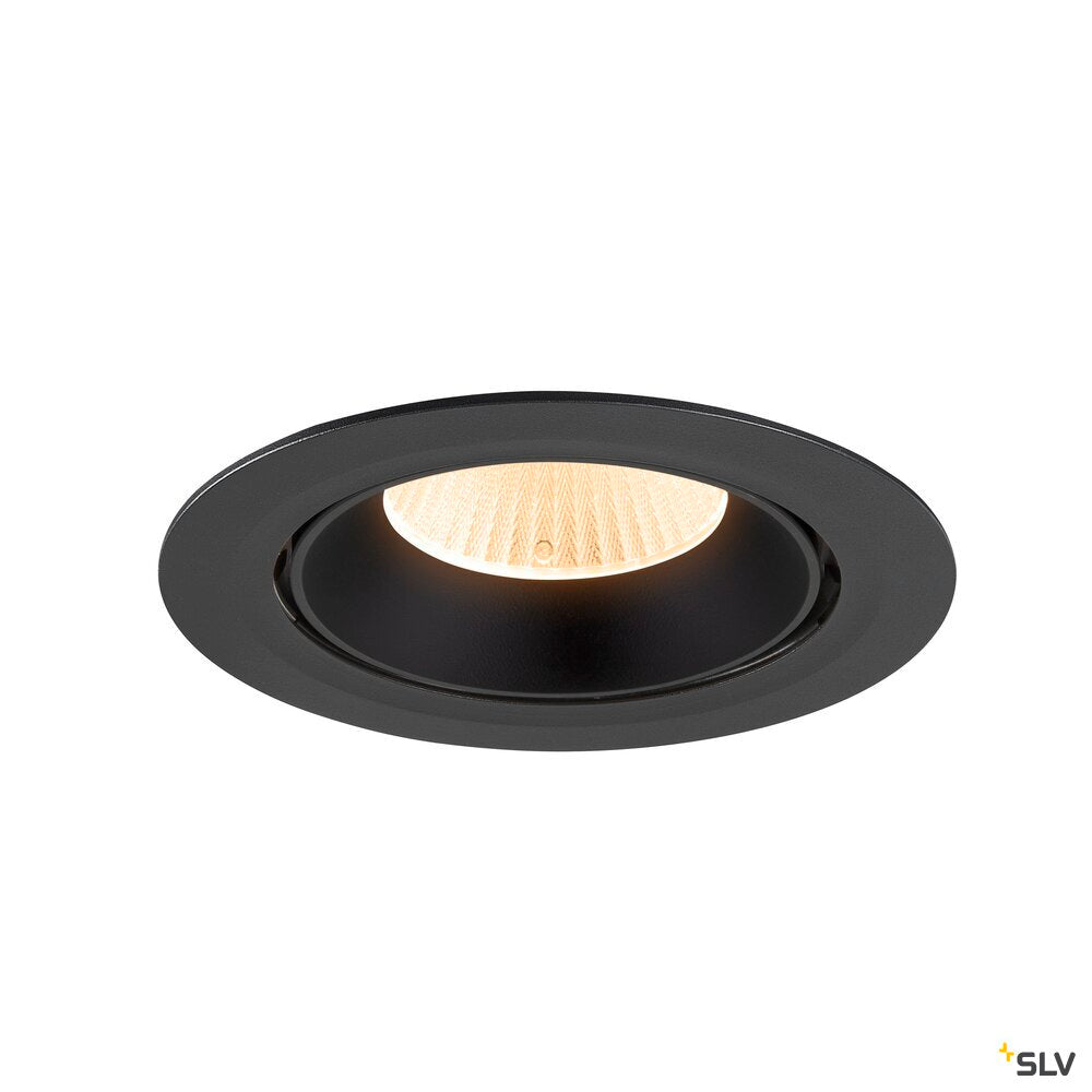 SLV NUMINOS® GIMBLE XL, Recessed ceiling light, 2700 K, 40°, black 1009867