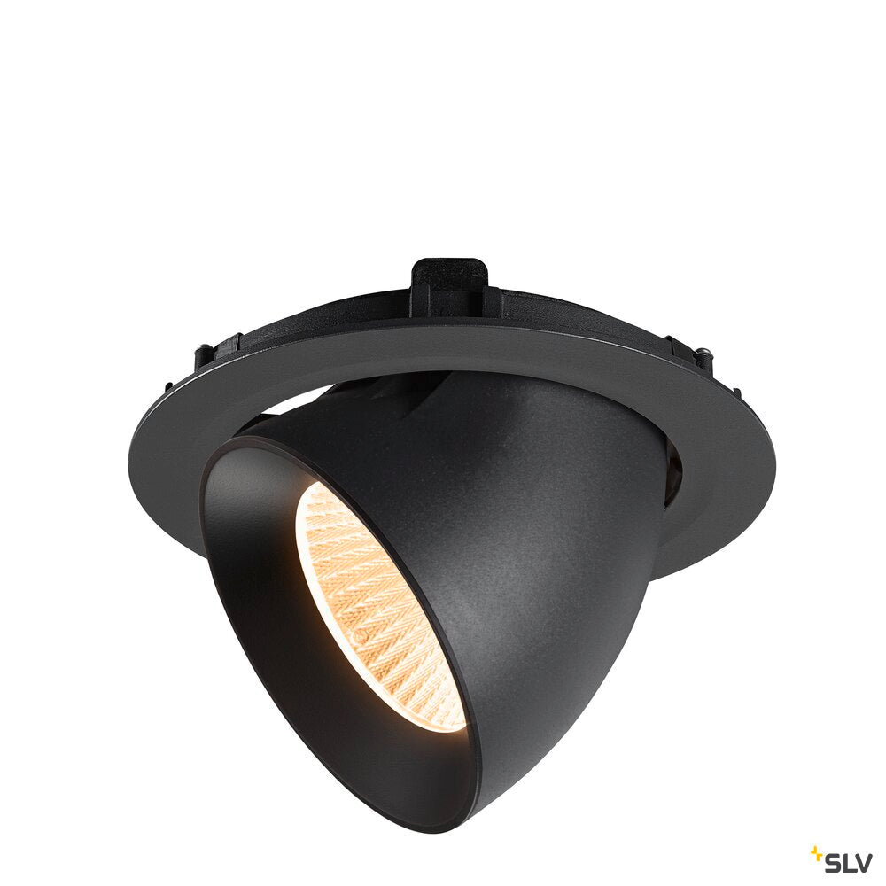 SLV NUMINOS® GIMBLE XL, Recessed ceiling light, 2700 K, 40°, black 1009867
