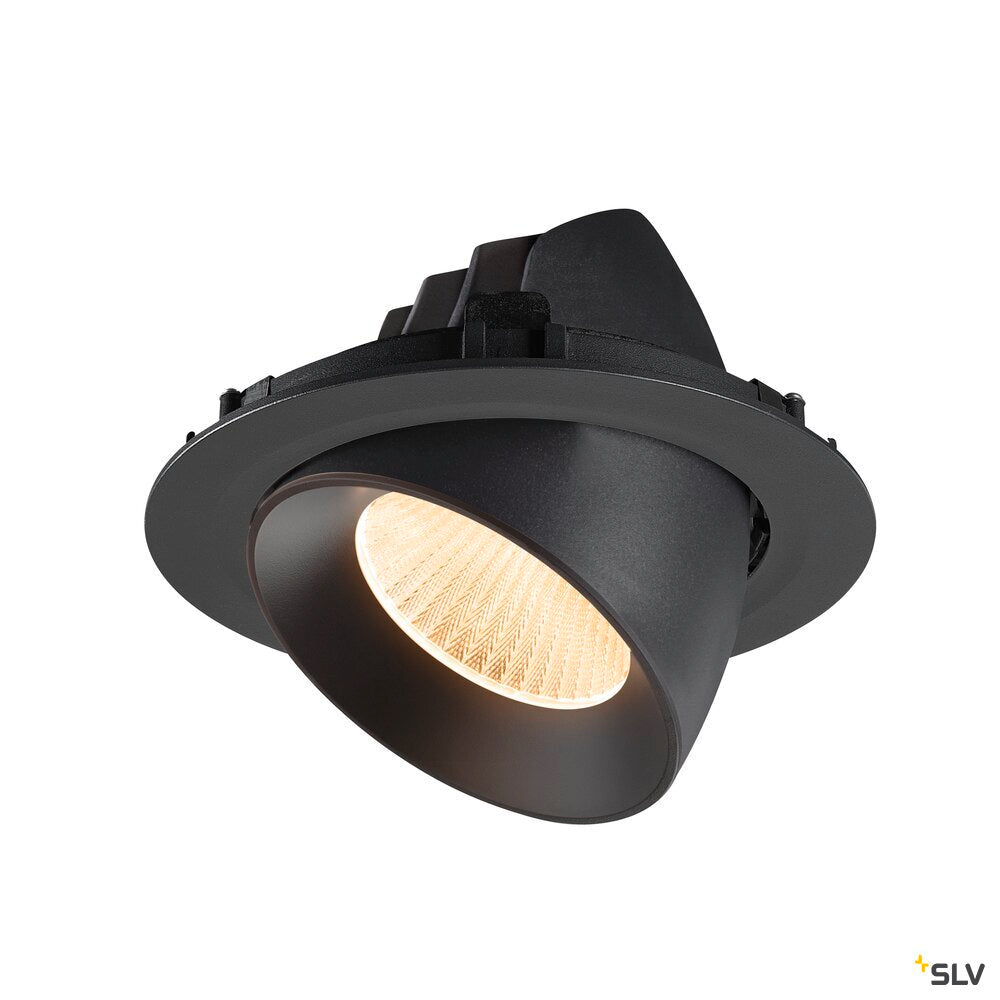 SLV NUMINOS® GIMBLE XL, Recessed ceiling light, 2700 K, 40°, black 1009867