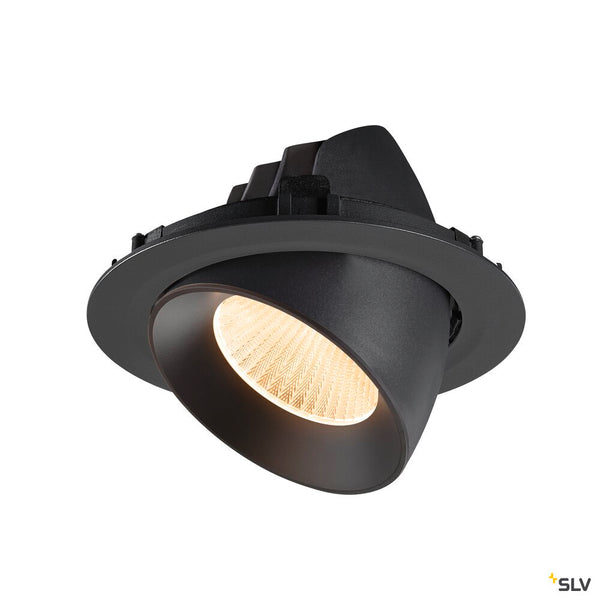SLV NUMINOS® GIMBLE XL, Recessed ceiling light, 2700 K, 40°, black 1009867