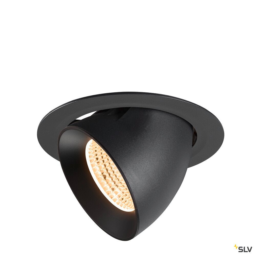 SLV NUMINOS® GIMBLE XL, Recessed ceiling light, 2700 K, 55°, black 1009870