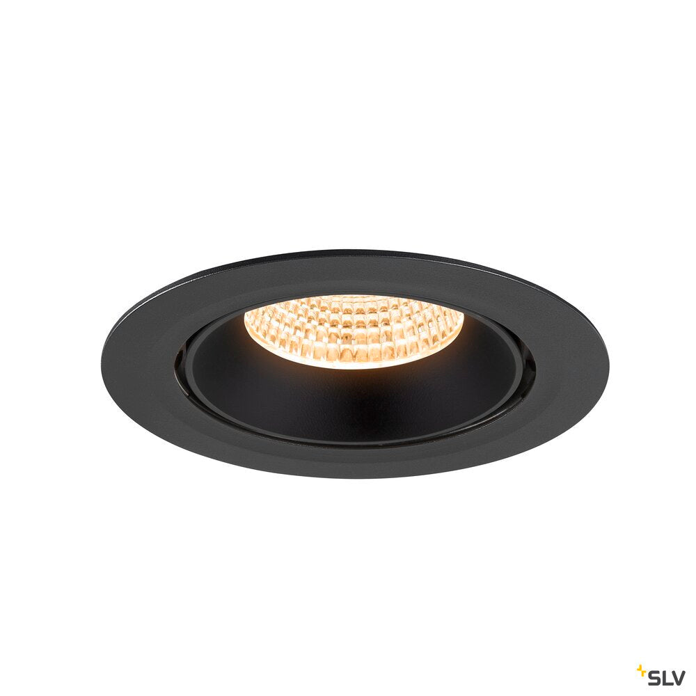 SLV NUMINOS® GIMBLE XL, Recessed ceiling light, 2700 K, 55°, black 1009870