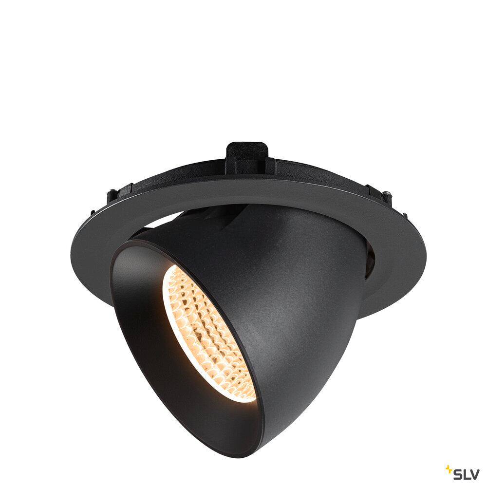 SLV NUMINOS® GIMBLE XL, Recessed ceiling light, 2700 K, 55°, black 1009870