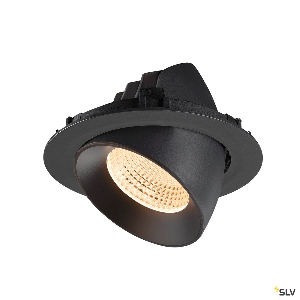 SLV NUMINOS® GIMBLE XL, Recessed ceiling light, 2700 K, 55°, black 1009870