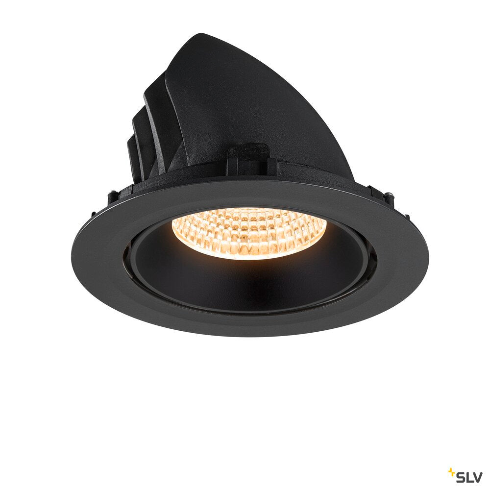 SLV NUMINOS® GIMBLE XL, Recessed ceiling light, 2700 K, 55°, black 1009870