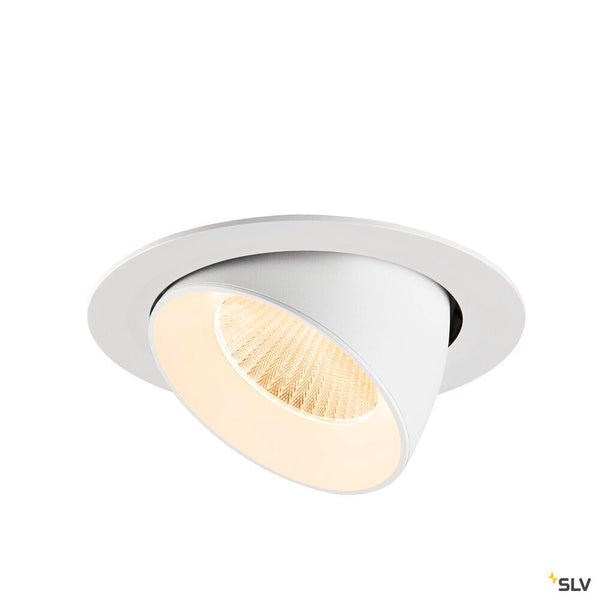 SLV NUMINOS® GIMBLE XL, Recessed ceiling light, 2700 K, 40°, white 1009877
