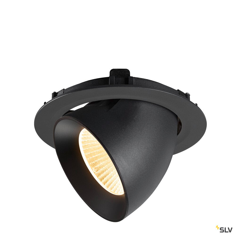 SLV NUMINOS® GIMBLE XL, Recessed ceiling light, 3000 K, 40°, black 1009885