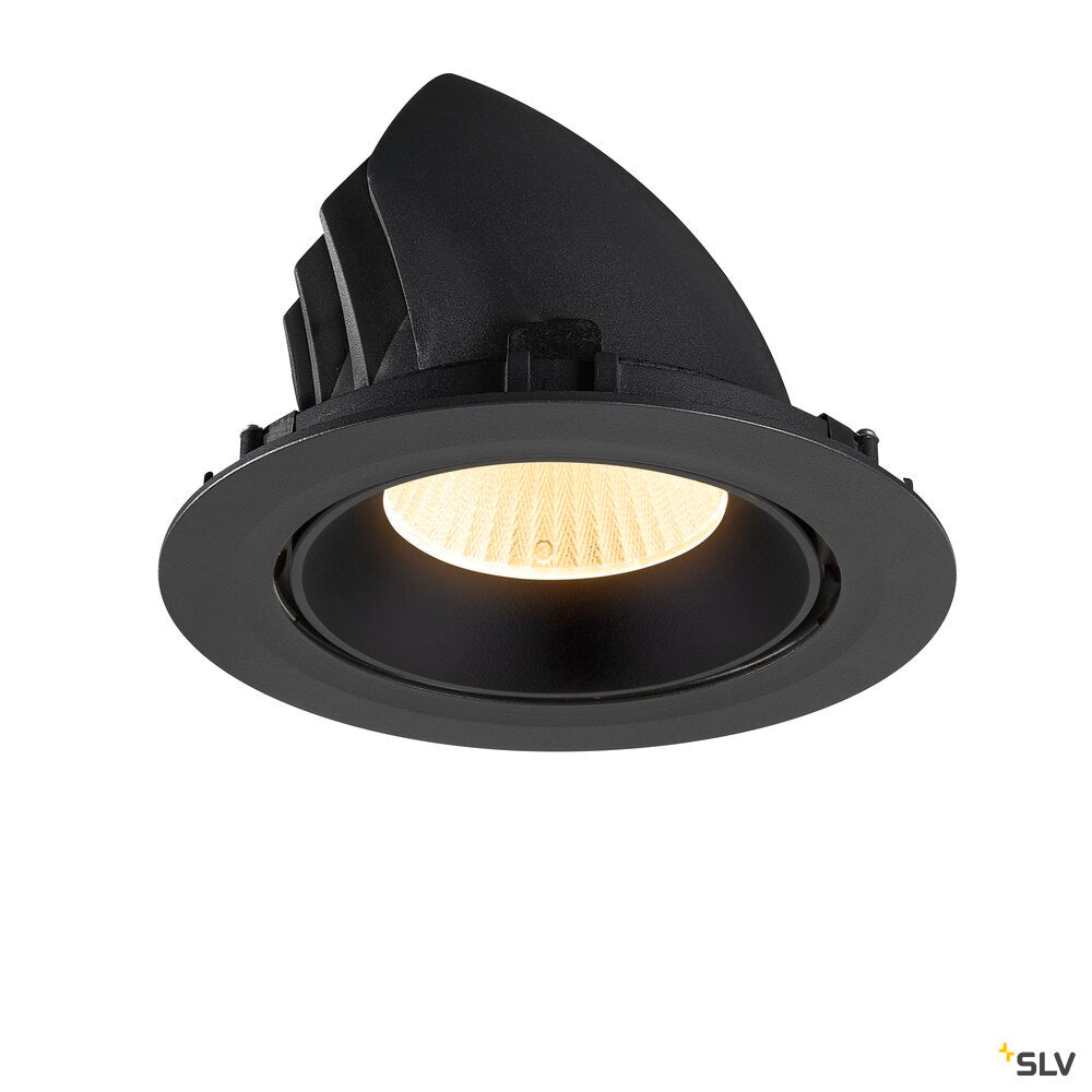 SLV NUMINOS® GIMBLE XL, Recessed ceiling light, 3000 K, 40°, black 1009885