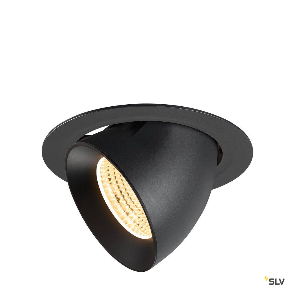 SLV NUMINOS® GIMBLE XL, Recessed ceiling light, 3000 K, 55°, black 1009888