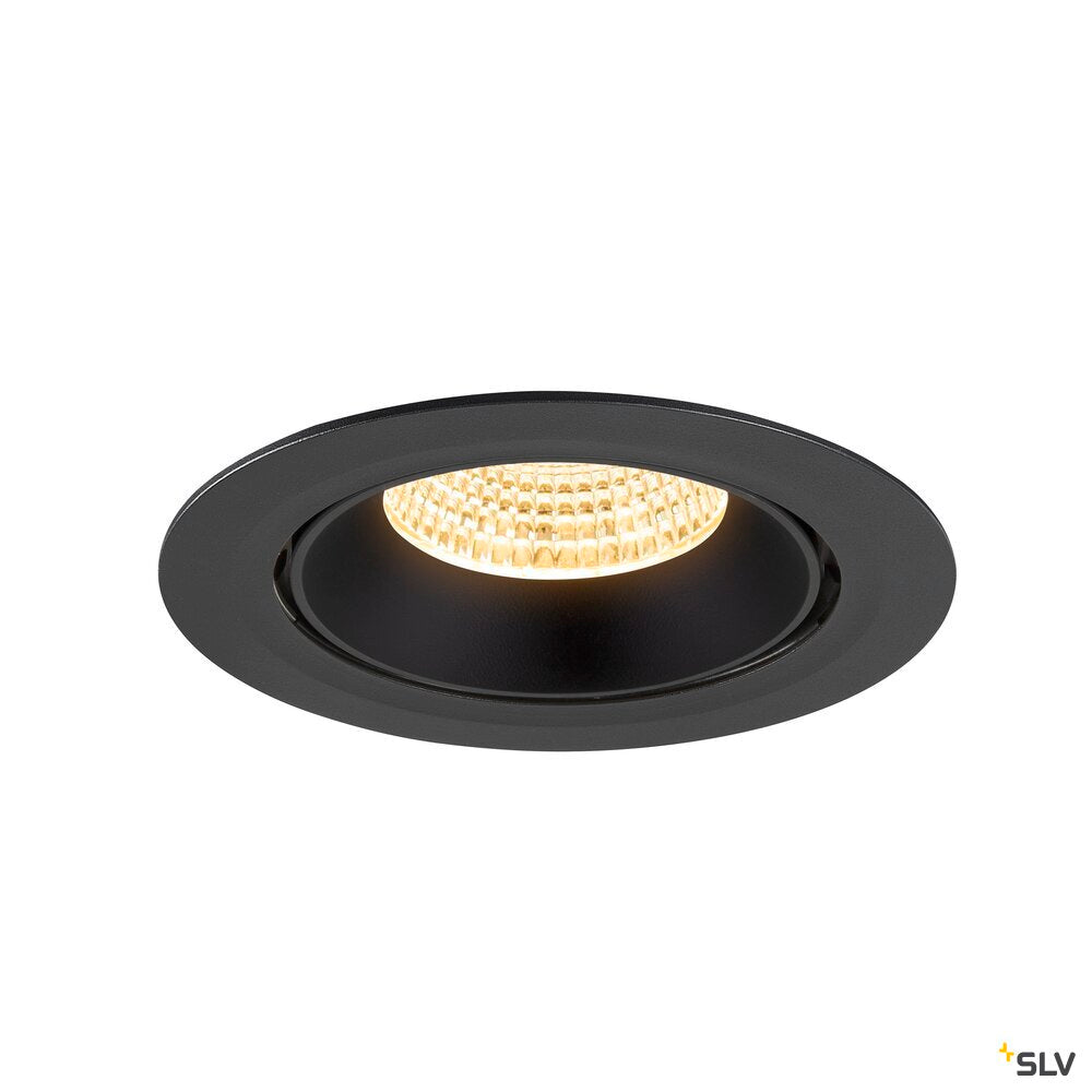 SLV NUMINOS® GIMBLE XL, Recessed ceiling light, 3000 K, 55°, black 1009888