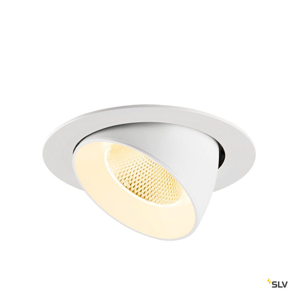 SLV NUMINOS® GIMBLE XL, Recessed ceiling light, 3000 K, 20°, white 1009892