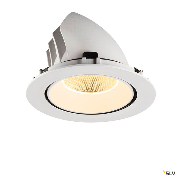 SLV NUMINOS® GIMBLE XL, Recessed ceiling light, 3000 K, 20°, white 1009892