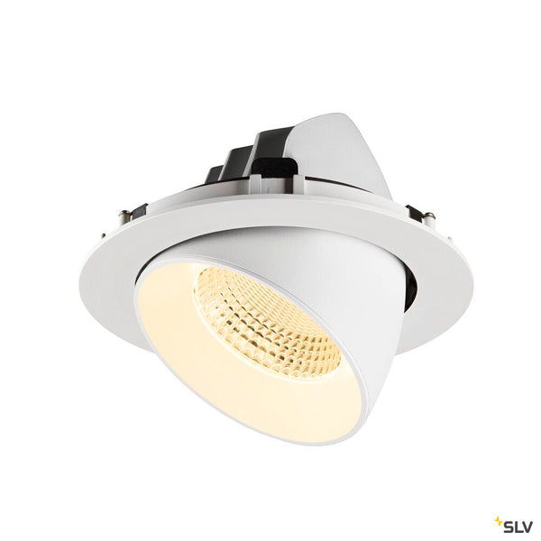 SLV NUMINOS® GIMBLE XL, Recessed ceiling light, 3000 K, 55°, white 1009898