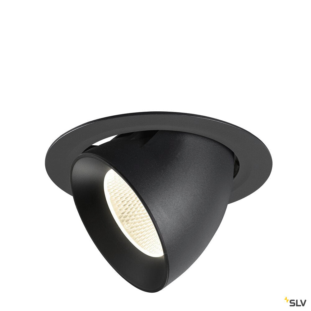 SLV NUMINOS® GIMBLE XL, Recessed ceiling light, 4000 K, 20°, black 1009900