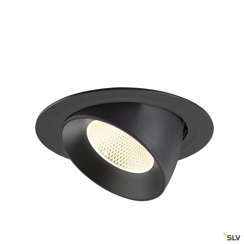 SLV NUMINOS® GIMBLE XL, Recessed ceiling light, 4000 K, 20°, black 1009900